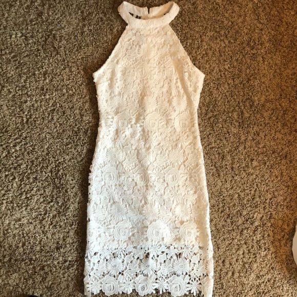 Lace Halter Dress - Picture 1 of 3